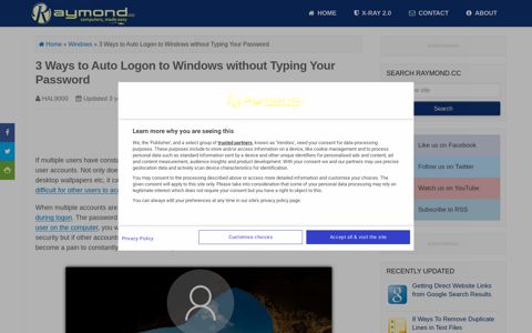 3 Ways to Auto Logon to Windows without Typing Your ...