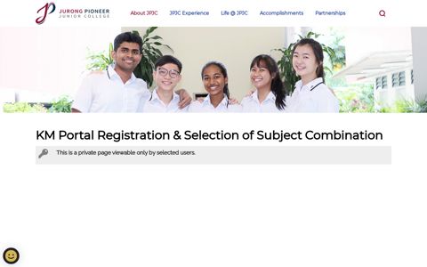 KM Portal Registration & Selection of Subject Combination