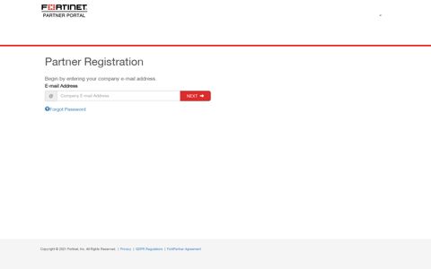 Partner Registration - Fortinet Partner Portal