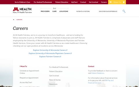 M Health Careers | MHealth.org