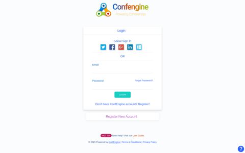 Login | ConfEngine - Conference Platform