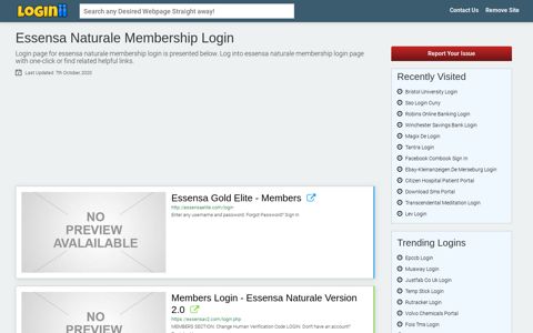 Essensa Naturale Membership Login - Loginii.com
