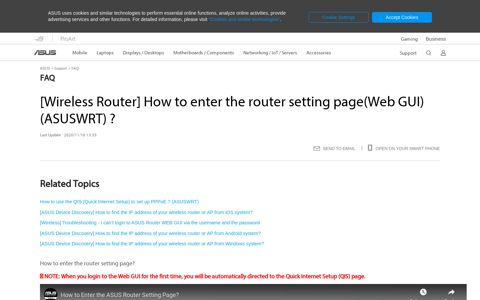 [Wireless Router] How to enter the router setting page ... - Asus