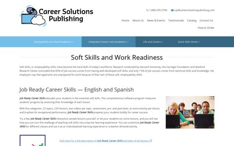 Job Ready Career Skills | Career Solutions Publishing