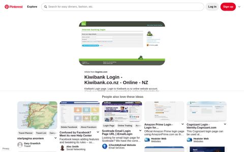 Kiwibank Login | Login, Problem, Website - Pinterest
