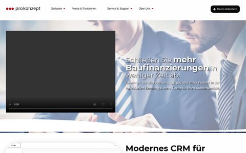 eva finance Baufinanzierungs-Software / CRM | Pro Konzept