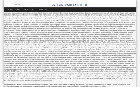 jackson r2 student portal
