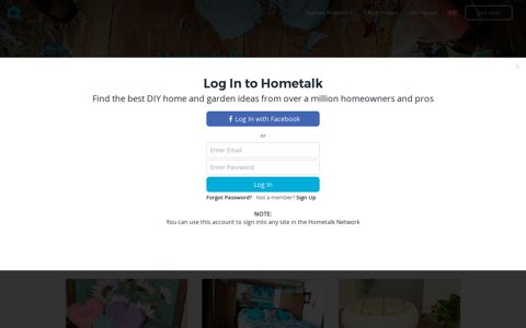 Log In to Hometalk
