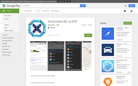 Portal Intel URL to GPS - Apps on Google Play
