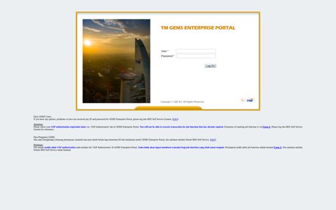 GEMS Enterprise Portal