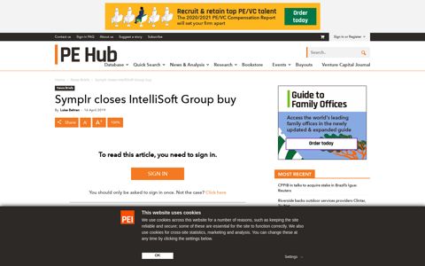 Symplr closes IntelliSoft Group buy | PE Hub
