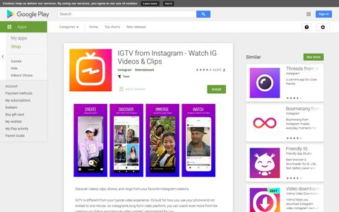 IGTV from Instagram - Watch IG Videos & Clips - Apps on ...