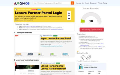 Lenovo Partner Portal Login