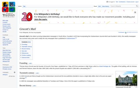 Grocott's Mail - Wikipedia