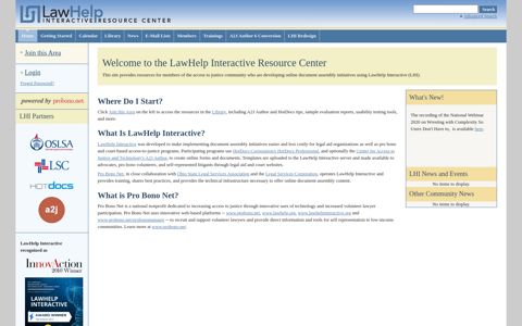 LawHelp Interactive Resource Center - Pro Bono Net