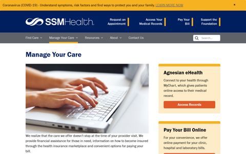 Agnesian eHealth | Financial Assist | Online Bill Pay | Health ...
