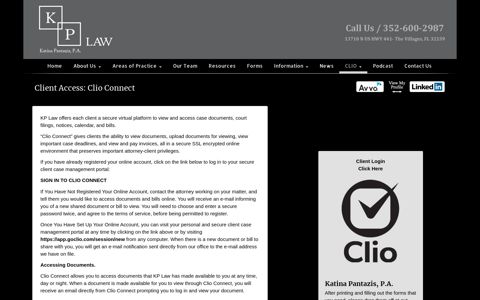 CLIO Login - KP Law