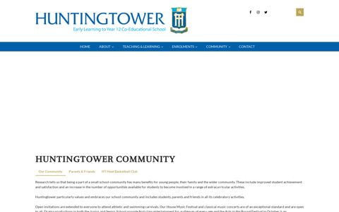 Community - Huntingtower School