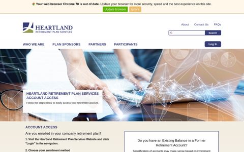Account Access | Heartland Retirement Plan Services