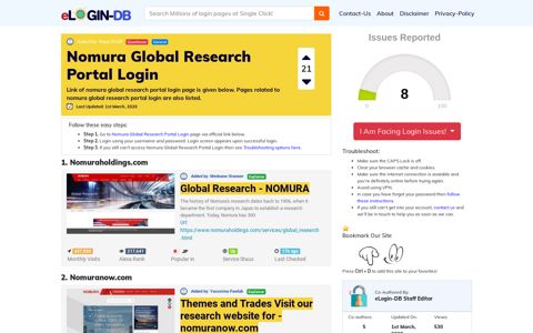 Nomura Global Research Portal Login