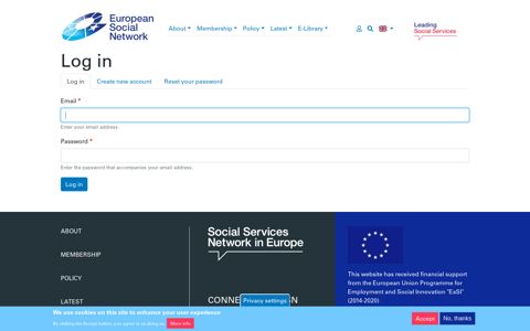 Log in | ESN - European Social Network