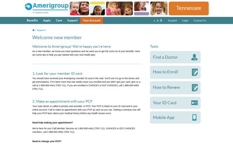 Welcome new member | Amerigroup