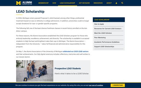 LEAD Scholarship | Alumni Association of the University of ...