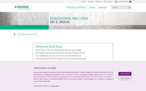 Registration and login My B. Braun