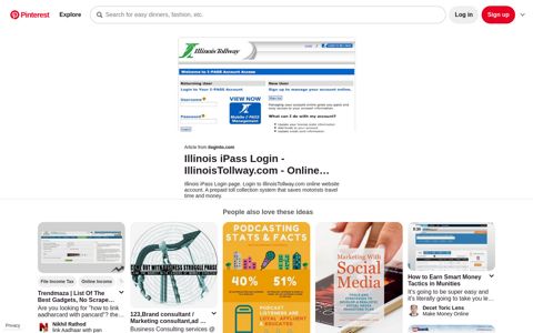 Illinois iPass Login | Login, Online accounting, Illinois - Pinterest