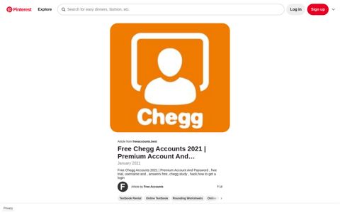 Free Chegg Accounts 2020 | Premium Account And Password ...