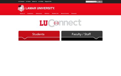 LU Connect Log in - Lamar University