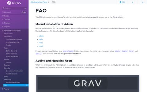 FAQ | Grav Documentation