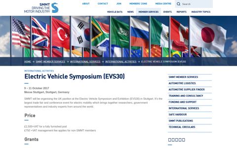 Electric Vehicle Symposium (EVS30) - SMMT