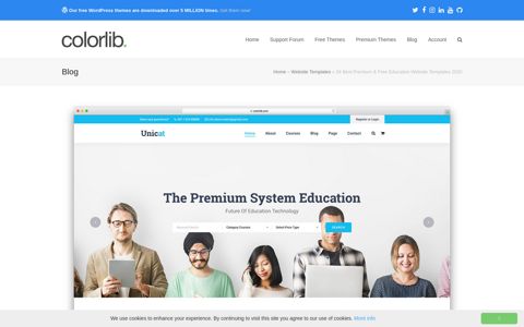 34 Best Free & Premium Education Website Templates 2020 ...