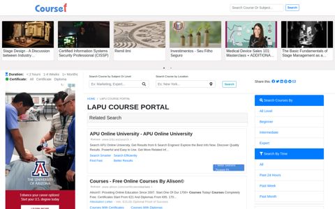 Lapu Course Portal - 10/2020 - Coursef.com