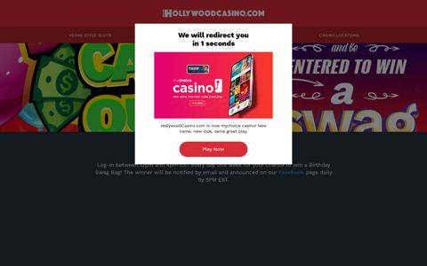 Log-In Cash Out | Hollywood Casino