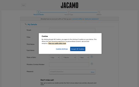 New Online Customer | Jacamo