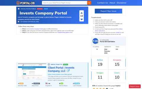 Invents Company Portal