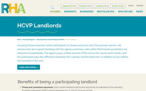 HCVP Landlords | Richmond Redevelopment & Housing ...