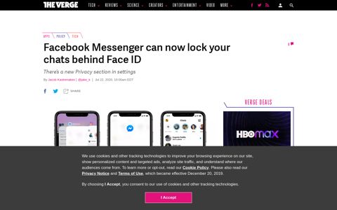 Facebook Messenger can now lock your chats behind Face ID ...