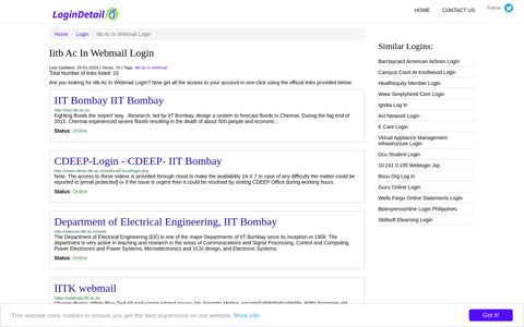 Iitb Ac In Webmail Login IIT Bombay IIT Bombay - http://imp.iitb ...
