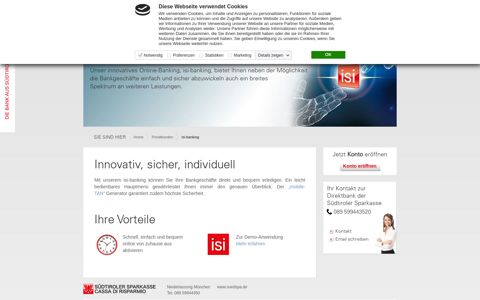 isi-banking - Südtiroler Sparkasse AG Niederlassung München