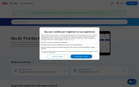 Sky iD: assistenza clienti TV e Sky Wifi | Sky