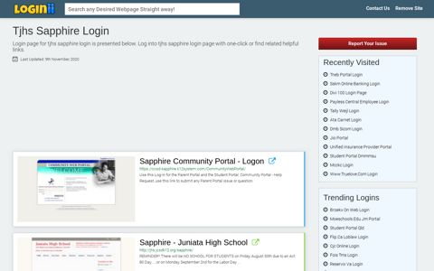 Tjhs Sapphire Login - Straight Path to Any Login Page!