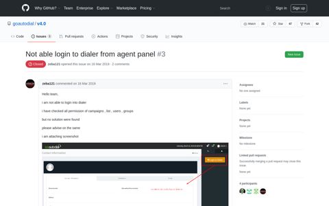 Not able login to dialer from agent panel · Issue #3 ... - GitHub