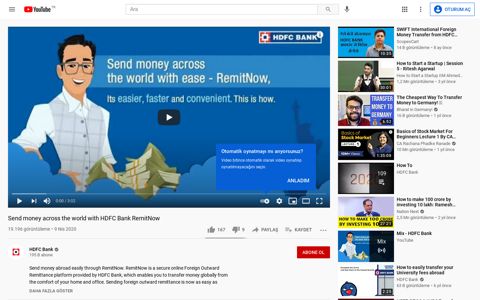 Send money across the world with HDFC Bank ... - YouTube