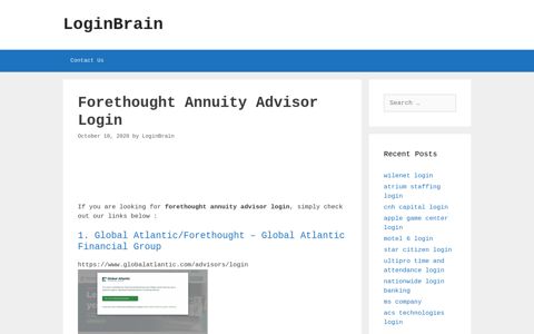 forethought annuity advisor login - LoginBrain