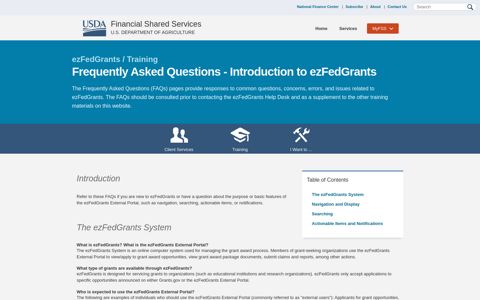 Frequently Asked Questions - Introduction to ezFedGrants ...