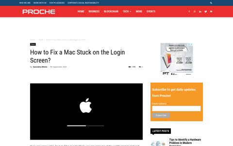 How to Fix a Mac Stuck on the Login Screen? - Proche