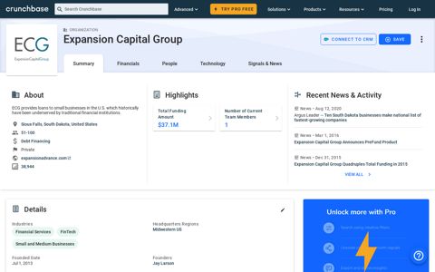 Expansion Capital Group - Crunchbase Company Profile ...